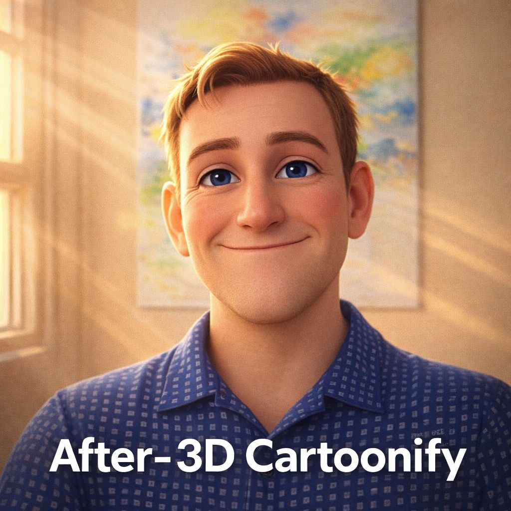After: 3D Pixar-style illustration